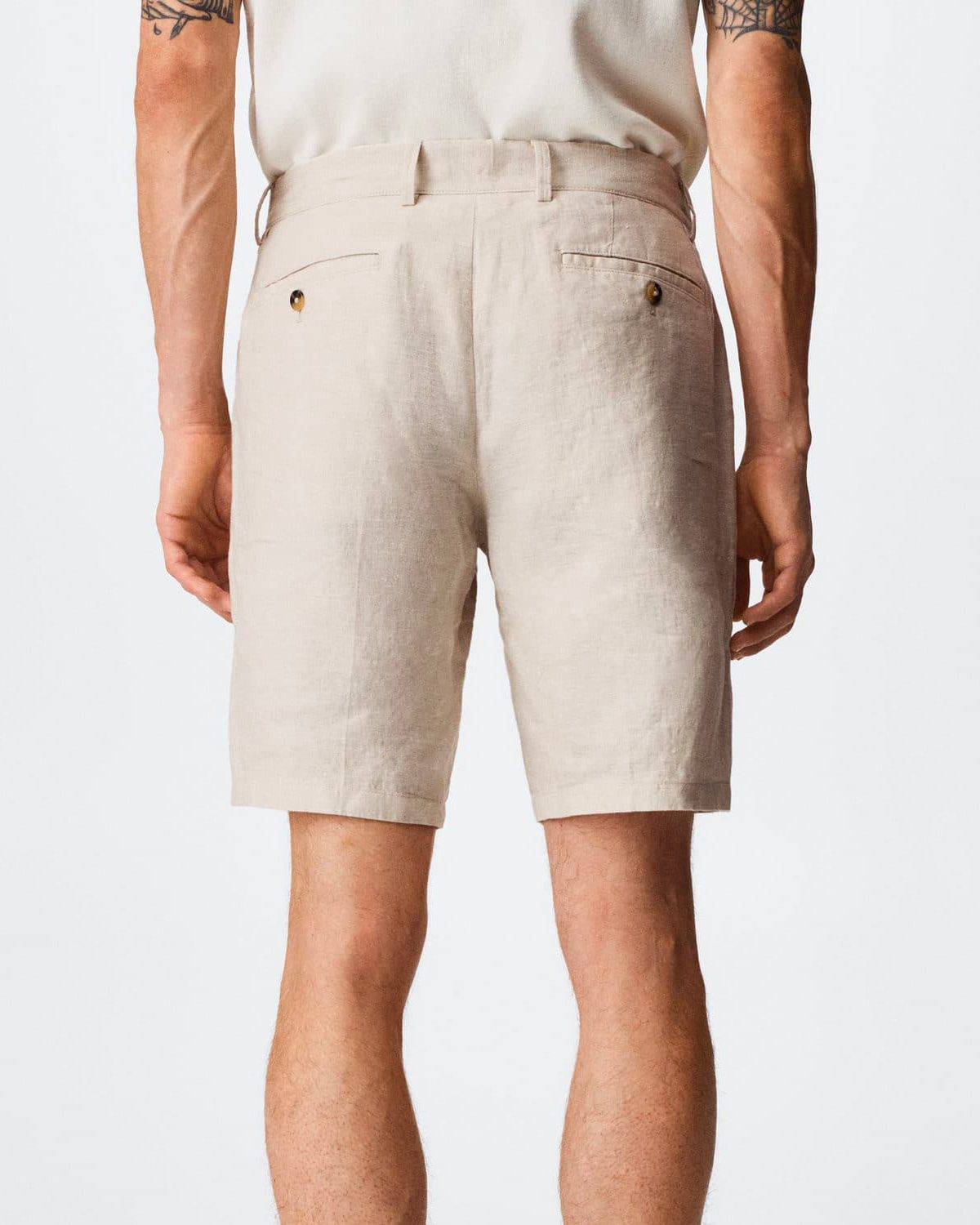 100% linen shorts - Imagen 2